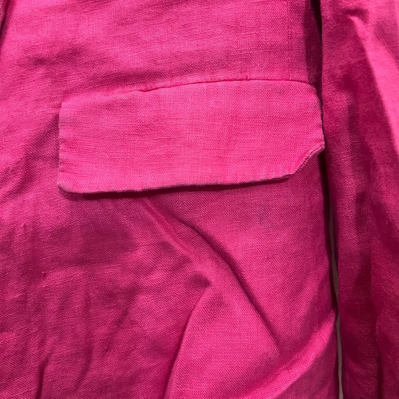 Sanctuary Pink Linen Cape Cod Blazer Size Small $159 - Picture 6 of 12